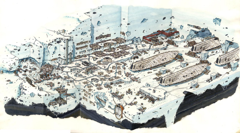 Illustration for article titled The amazing Star Wars vehicles and location cutaways by Hans Jenssen
